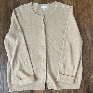 Croft & Barrow Women's Tan Cardigan Sweater
